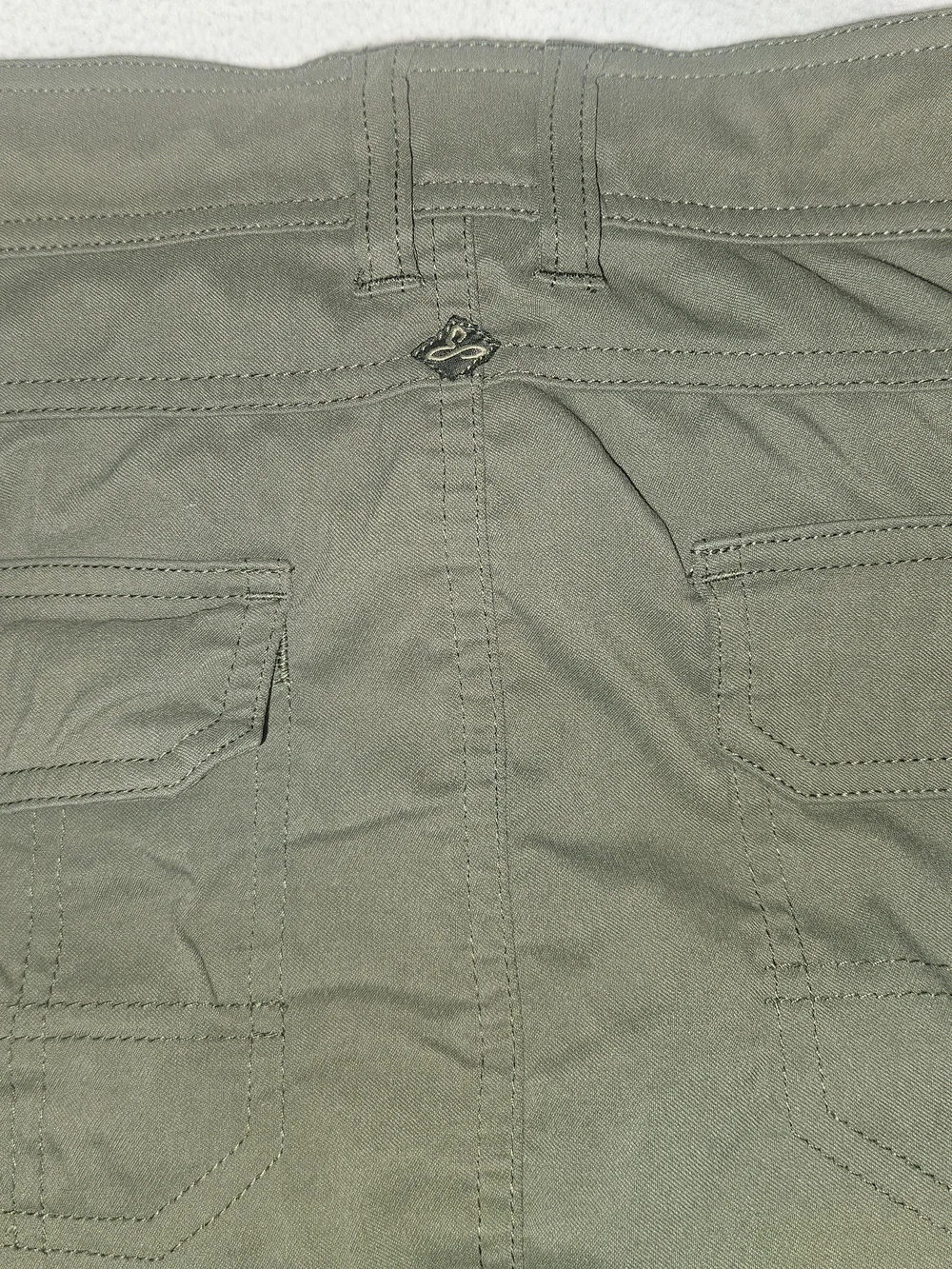 Prana Olive Green Women's Waistband Skirt